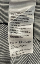 Load image into Gallery viewer, Armani Exchange Mens Gray And White Long Sleeve Collared Button-Up Shirt Size S
