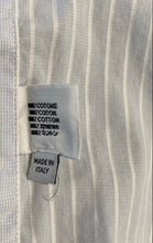Load image into Gallery viewer, Authentic Valentino Mens Light Blue White Striped Cotton Dress Shirt Size EUR 39
