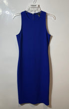 Load image into Gallery viewer, Forever 21 Womens Blue Sleeveless Round Neck Back Zip Sheath Dress Size Medium
