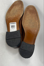 Load image into Gallery viewer, Express Mens Brown Leather Round Toe Lace-Up Derby Dress Shoes Size 9
