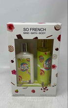 Load image into Gallery viewer, 2 Pcs So French Candy Swirl Natural Ingredients Body Mist And Lotion Gift Set
