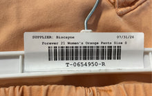 Load image into Gallery viewer, Forever 21 Womens Orange Multiple Pockets Belt Loops Cargo Pants Size Small
