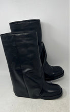 Load image into Gallery viewer, Steve Madden Womens Benton Black Square Toe Rain Boot Size 8

