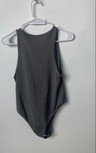 Load image into Gallery viewer, Zara Womens Gray Sleeveless Round Neck One-Piece Bodysuit Size Medium
