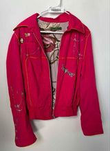 Load image into Gallery viewer, Oilily Womens Pink Long Sleeve Collared Pockets Full-Zip Jacket Size 42
