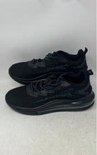 Load image into Gallery viewer, Mens Black Blue Low Top Lace-Up Fashion Sneaker Shoes Size EUR 45

