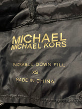 Load image into Gallery viewer, Michael Kors Womens Black Quilted Packable Down Fill Puffer Jacket Size XS
