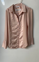 Load image into Gallery viewer, Calvin Klein Womens Pink Long Sleeve Collared Button-Up Shirt Size Small
