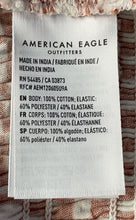 Load image into Gallery viewer, American Eagle Womens Beige Brown Cotton Short Sleeve Casual Blouse Top Size L
