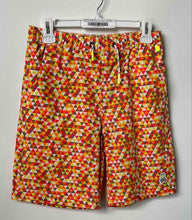 Load image into Gallery viewer, Psycho Bunny Boys Multicolor Printed Elastic Waist Swim Trunks Shorts Size 14-16
