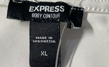 Load image into Gallery viewer, Express Womens White Short Sleeve Sweetheart Neck One-Piece Bodysuit Size XL
