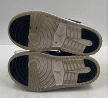 Load image into Gallery viewer, Authentic Nike Kids Air Jordan 1 Low White Black Leather Sneakers Shoes Size 12C
