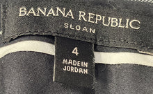 Load image into Gallery viewer, Banana Republic Womens Sloan Gray Flat Front Skinny Leg Ankle Pants Size 4
