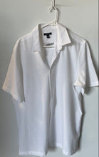 Load image into Gallery viewer, Alfani Mens White Short Sleeve Collared Regular Fit Button-Up Shirt Size L
