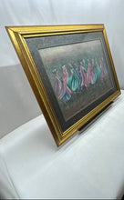 Load image into Gallery viewer, Multicolor Ballroom Lithograph Dancing Artwork Framed Painting By Frank Walcutt
