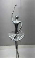 Load image into Gallery viewer, Home Decor Collectible Engraved Silver-Tone Ballerina Art Statue
