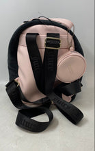 Load image into Gallery viewer, Juicy Couture Velour Womens Black Pink Adjustable Strap Travel Backpack w/ Pouch
