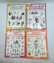 Load image into Gallery viewer, Set Of 4 Pcs Dover Ready To Use Clip Art Series Classical Music Popular Books
