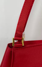 Load image into Gallery viewer, Escada Beaute Womens Red Double Handle Mini Shoulder Tote Purse
