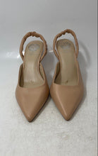 Load image into Gallery viewer, Vince Camuto Womens Nude Pointed Toe Kitten Slingback Heels Size 9M
