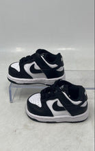 Load image into Gallery viewer, Nike Kids Dunk Low Black White Round Toe Lace-Up Sneaker Shoes Size 2C
