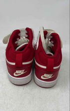 Load image into Gallery viewer, Nike Kids Court Borough Mid 2 Red White Leather Lace-Up Sneaker Shoes Size 4.5Y
