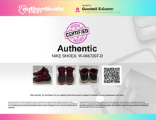 Load image into Gallery viewer, Authentic Nike Kids Air Jordan 1 Mid Maroon Black Sneaker Shoes Size 5Y Damaged
