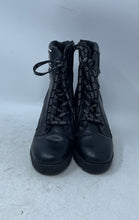 Load image into Gallery viewer, U.S. Polo Assn. Womens Black Round Toe Lace-Up Ankle Block Combat Boots Size 5
