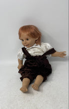 Load image into Gallery viewer, Red Hair Collectible Collector Doll In Brown And White Outfit

