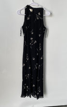 Load image into Gallery viewer, Jones New York Womens Black Floral Print Sleeveless Back Zip Maxi Dress Size 4P
