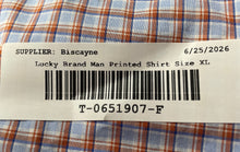 Load image into Gallery viewer, Lucky Brand Mens Multicolor Plaid Long Sleeve Slim Fit Dress Shirt Sz XL 17-17.5

