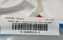 Load image into Gallery viewer, Nike Mens White Gray Blue Los Angeles Lakers Anthony Davis #3 NBA Jersey Size 44
