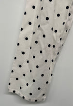 Load image into Gallery viewer, Guess Womens White Black Polka Dot Long Sleeve Cropped Blouse Top Size S
