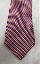 Load image into Gallery viewer, Perry Ellis Portfolio Mens Multicolor Micro Check Silk Keeper Loop Pointed Tie

