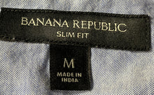 Load image into Gallery viewer, Banana Republic Mens Red Printed Long Sleeve Slim Fit Button-Up Shirt Size M
