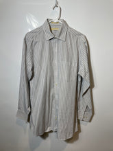 Load image into Gallery viewer, Michael Kors Mens Multicolor Striped Long Sleeve Dress Shirt Size 15.5 32/33
