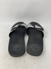 Load image into Gallery viewer, Adidas Mens Adissage F35580 White Black Open Toe Slip-On Slide Sandals Size 10
