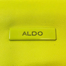 Load image into Gallery viewer, Aldo Womens Fluorescent Green Quilted Tassel Adjustable Strap Shoulder Handbag
