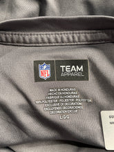 Load image into Gallery viewer, NFL Mens Gray Split Color Miami Dolphins Game Logo Football T-Shirt Size Large
