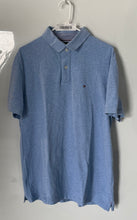 Load image into Gallery viewer, Tommy Hilfiger Mens Blue Heather Custom Fit Short Sleeve Golf Polo Shirt Size XL
