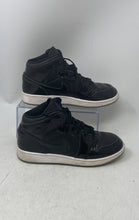 Load image into Gallery viewer, Nike Kids Air Jordan 1 Mid SE DV1337-004 Black Lace-Up Sneaker Shoes Size 7Y
