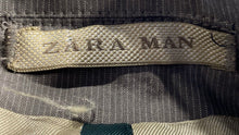 Load image into Gallery viewer, Zara Mens Gray Notch Lapel Single-Breasted Two-Button Blazer Jacket Size 36
