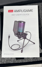 Load image into Gallery viewer, Fifine A6V Black RGB Lighting Live Streaming Gaming USB Condenser Microphone
