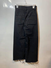 Load image into Gallery viewer, Zara Womens Marine Black Denim Dark Wash High-Rise Pockets Wide-Leg Jeans Size 4
