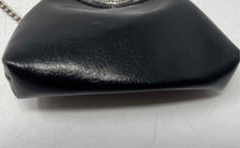 Load image into Gallery viewer, Unbranded Womens Black Crocodile Embossed Leather Framed Kiss Lock Coin Wallet
