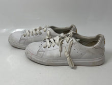Load image into Gallery viewer, Authentic Tory Burch Womens White Lace-Up Sneaker Shoes Size 5M Damaged
