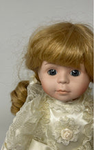 Load image into Gallery viewer, Thomeo Collection 52 Blonde Hair Blue Eyes Porcelain Doll With Cream Outfit
