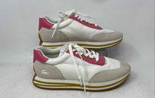 Load image into Gallery viewer, Lacoste Womens L-Spin 0922 4 White Pink Leather Lace-Up Sneakers Shoes Size 9
