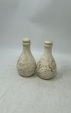 Load image into Gallery viewer, Harry &amp; David Ceramic Embossed Grape And Leaf Designs Oil And Vinegar Cruets Set
