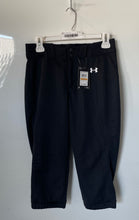 Load image into Gallery viewer, Under Armour Womens Black Regular Fit Flat Front Softball Pants Size S With Tag
